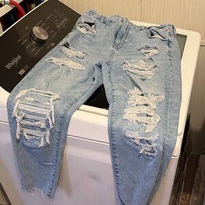 American eagle curvy high rise crop 14